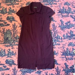 Vintage Sweet Purple MIDI Dress